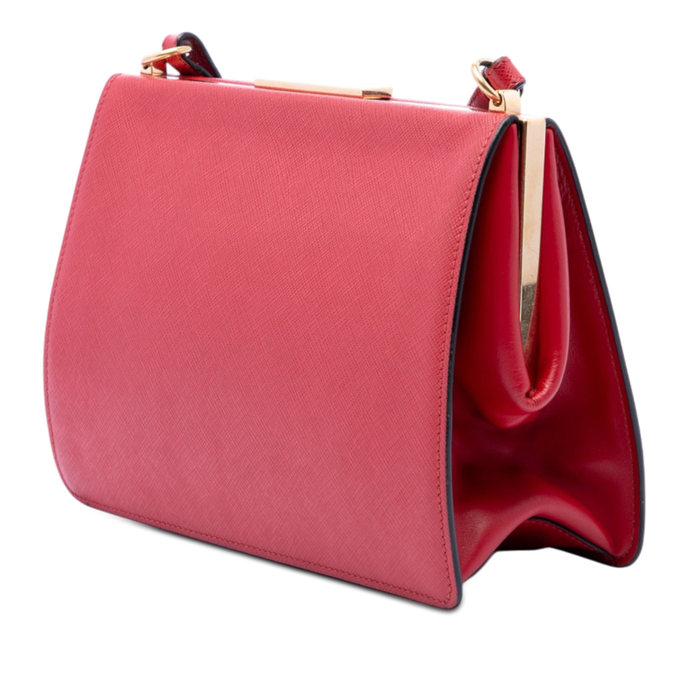 Pre-Loved Prada Saffiano and City Calf Light Frame Crossbody - Picture 2 of 6